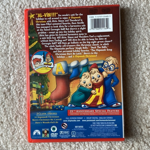 Alvin & the Chipmunks - A Chipmunk Christmas DVD - Picture 2 of 4